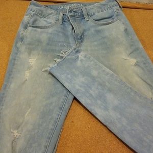 American Eagle Ripped Super Stretch Jeggings